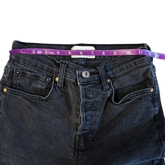 Free People We the Free Women's Black Jeans skinny high rise size 26 #801 - Picture 8 of 14